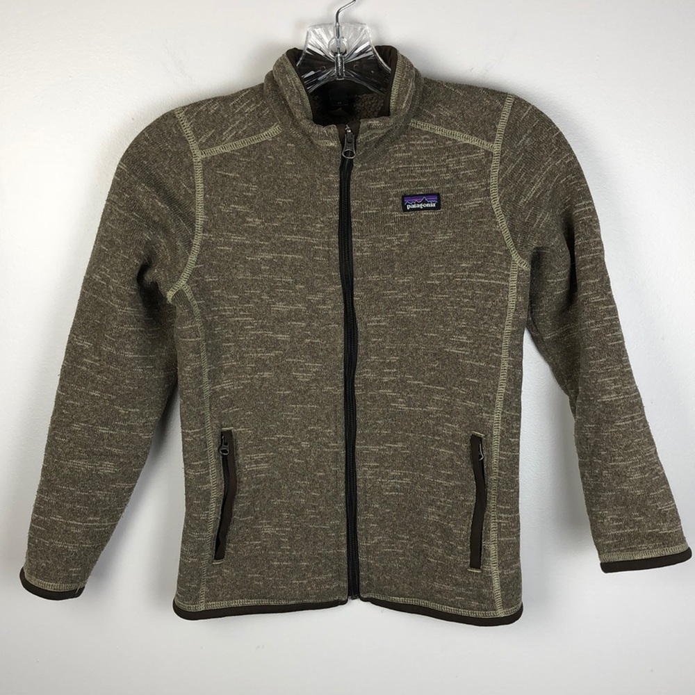 Patagonia Unisex Brown Fleece Sweater Jacket M